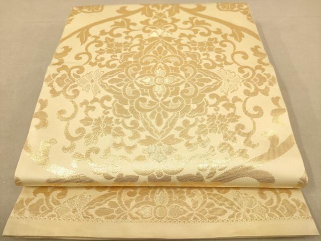 Rakuten - 平和屋着物◎六通柄袋帯 更紗花文 金糸 正絹 逸品 AAAZ5829dt