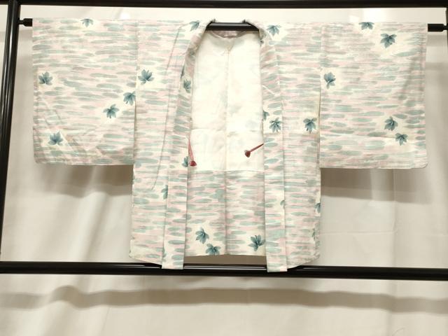 平和屋着物＃羽織　手描き　舞花文　正絹　逸品　未使用　CABF6181dy