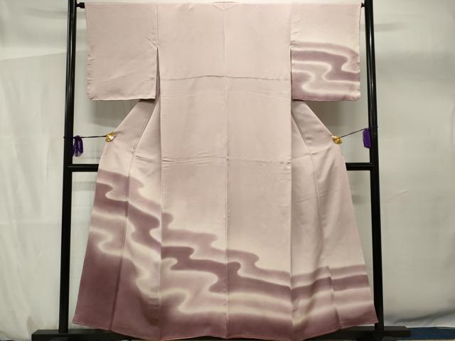 平和屋着物■訪問着　霞文　暈し染め　正絹　逸品　CAAV1049ou