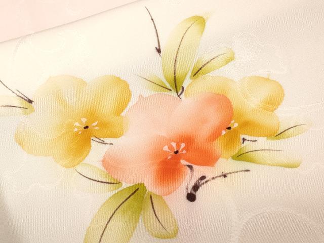 乐天商城 - 平和屋着物■上質な小紋　手描き　枝花文　暈し染め　正絹　逸品　CABD3201ev