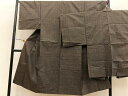 平和屋着物●男性 本場大島紬 アンサンブル 80亀甲 証紙付き 正絹 逸品 BAAO2397pk
