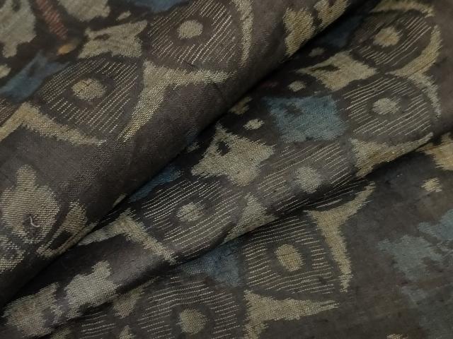 Summer Wear - 平和屋着物＊夏物　重要無形文化財　本場宮古上布　正倉院花文　苧麻　逸品　AABA6488jd