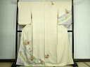 平和屋着物■訪問着 駒刺繍 葡萄蔦の葉花文 暈し染め 金彩 正絹 逸品 DAAS7332xg