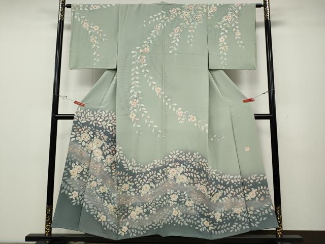 乐天商城 - 平和屋着物●訪問着　作家物　辻が花　絞り　暈し染め　やまと誂製　正絹　逸品　CABD0372ut