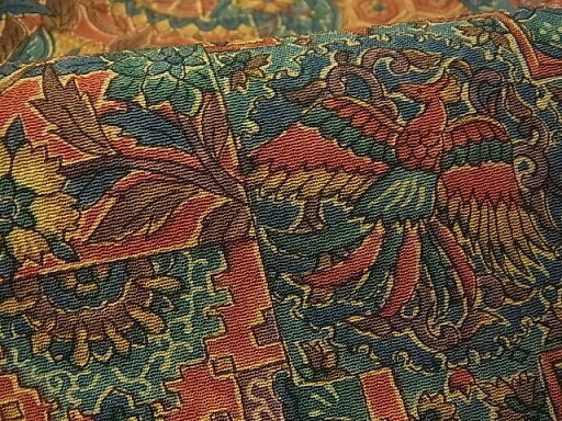 平和屋着物■上質な小紋 鳳凰更紗草花文 逸品 CAAE5905vf 平和屋着物■上質な小紋 鳳凰更紗草花文 逸品 CAAE5905vf