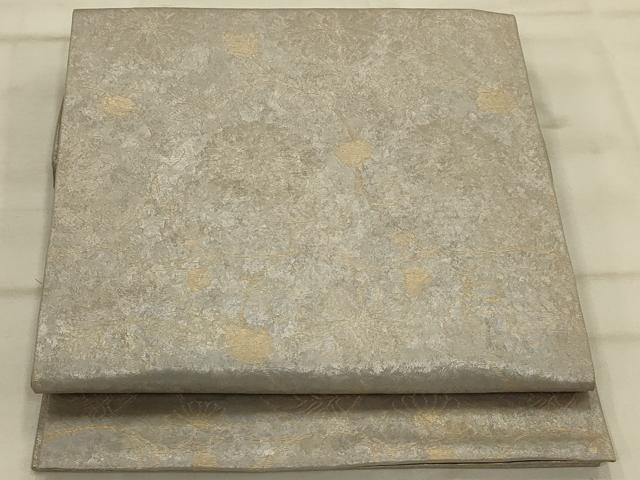 平和屋着物◎六通柄袋帯 草花文 金糸 引箔 ますいわ屋扱い 正絹 逸品 AAAO5461ou