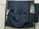 平和屋着物■男性 紬 アンサンブル 縞 正絹 逸品 CAAO8192ut