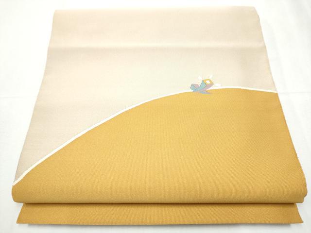 平和屋着物●本場筑前博多織　八寸名古屋帯　丁子　正絹　逸品　CABD0416hy