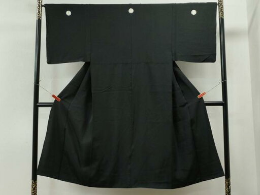平和屋着物●男性 黒紋付 正絹 逸品 CAAS7144yc 平和屋着物●男性 黒紋付 正絹 逸品 CAAS7144yc