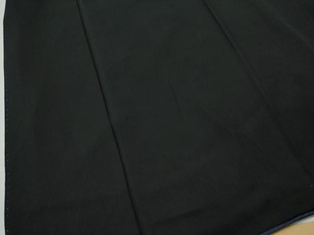 平和屋着物●男性　黒紋付　正絹　逸品　CAAS7144yc