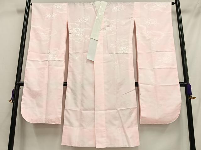 平和屋着物■長襦袢 無双仕立て 花籠文 暈し染め 半衿刺繍 洗える着物 AABH0924oa