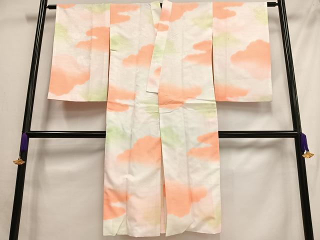 平和屋着物■長襦袢 袷 霞文 暈し染め 洗える着物 AABH0925oa