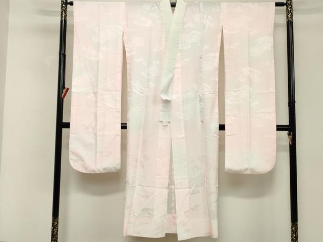 平和屋着物■振袖用長襦袢 無双仕立て 地紙花文 暈し染め 洗える着物 DABD2808cd