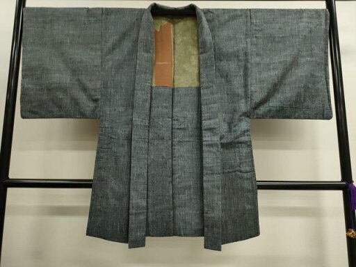 平和屋着物■男性 長羽織 紬地 羽裏:吉祥文 正絹 逸品 CAAL4560dy 平和屋着物■男性 長羽織 紬地 羽裏:吉祥文 正絹 逸品 CAAL4560dy