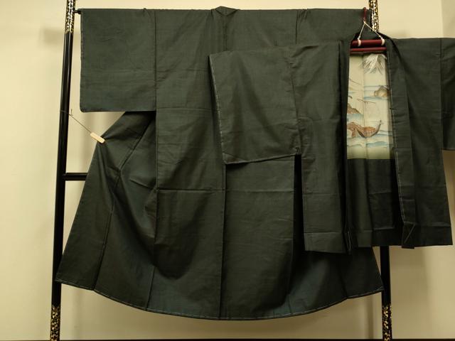 平和屋着物■男性 本場大島紬 アンサンブル 110亀甲 正絹 逸品 CAAN2618th