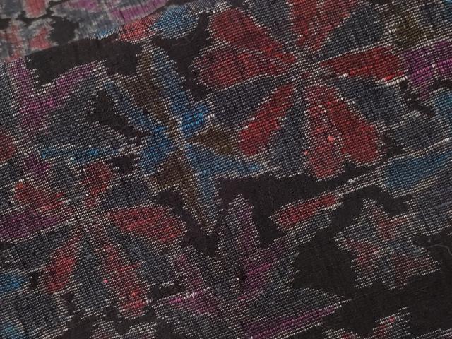 平和屋着物■上質な紬　草花文　正絹　逸品　CAAX4277ev