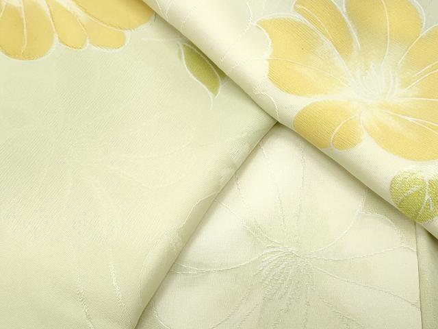 平和屋着物▼上質な小紋　地紋起こし　草花文　暈し染め　正絹　逸品　CABA8599th