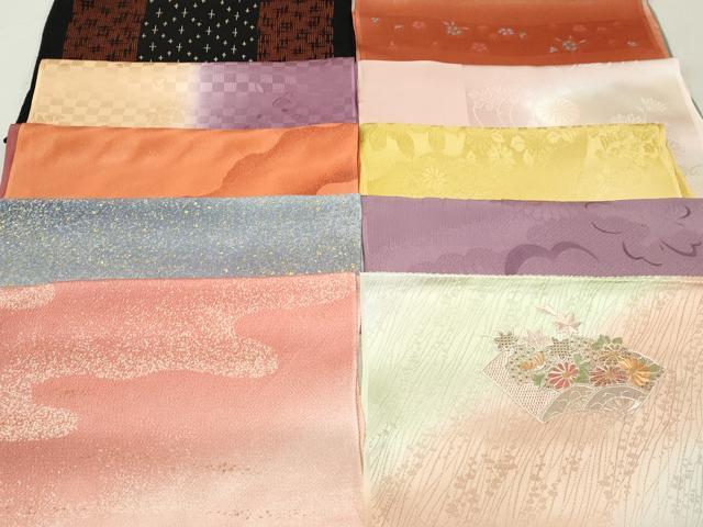 ■■■　サイズ　■■■ ■■■　商品詳細　■■■ 【正絹】 状態は特に目立ったシミ汚れなどもなく大変良い状態です。 大変上質な極上の逸品になります。 お安く出品致しますので、是非この機会にいかがでしょうか？ ■■■　注意事項　■■■ ■モニター発色の具合により色合いが異なる場合がございます。 ■寸法は多少の誤差が生じる場合がございますのでご了承ください。 ■縫込みの長さが左右非対称の場合は短い部分を記載しております。 左右非対称であってもご返品・お値引き等の保証は出来かねますので、ご了承の上ご購入をお願い致します。 ■シミ等のチェックには注意を払っておりますが、見落としがある場合もございますし、個人の見解も様々ですので神経質な方のご購入はお控えください。 ■箪笥に入っておりました着物や帯なので畳みシワや匂いがあるものもございます。 ■お休みは基本的に土日祝となりますが、その他臨時でお休みする場合がございますのでご了承ください。 ■商品の発送は平日のみの発送となります。 ■夜間と土曜、日曜日はお問い合わせの回答が遅れる場合がございます。 ■当店では、お直し、紋入れ、お手入れ等は承っておりません。 ■生地の状態（ヤケ、経年劣化等）によってはサイズ直しが出来ない場合がございます。 その点もどうかご了承のうえ、ご購入をお願いいたします。 ■弊社で取り扱う商品は一点ものにつき、時期や在庫状況に応じて金額が変更となる場合がございます。 ■検針は行っておりません。予めご了承いただきますようお願いいたします。 ■【洗える着物】と記載のある商品におきましては、商品お届け後に洗濯を行ってしまってからのご返品にはご対応しかねます。 念の為、専門店でのお手入れをお願いいたします。 ■着物のサイズ目安は下記を参考ください↓ ＜女性着物＞　お端折り次第で＋5?　−10?が着用可能サイズ 　例）身丈170?の場合、身長160?〜175? ＜男性着物＞　身丈＋約25?〜27?程が適応身長 　例）身丈155?の場合、身長180〜182?