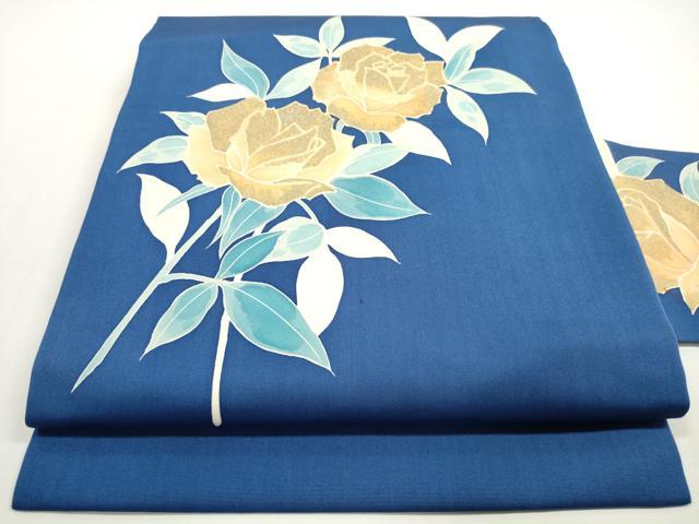 名古屋帯 薔薇 バラ ピンク 金通し 可愛い NO-940 rs-0570_m.jpg
