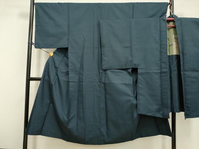 平和屋着物■男性 紬 アンサンブル 亀甲柄 正絹 逸品 DAAO2844jm