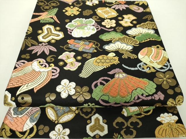 [日本製] 細帯 半巾帯 紬風 彩帆 いろは (サンドベージュ/950-2130-A) 単品 両面OK リバーシブル 船 航海 波 海 ふね 帆 舟 花唐草 更紗 連続文様 レトロ カジュアル ボルドー ベージュ キナリ 個性的 半幅帯 モダン お洒落 着物 きもの ブランド 召しませ花（ma510s）