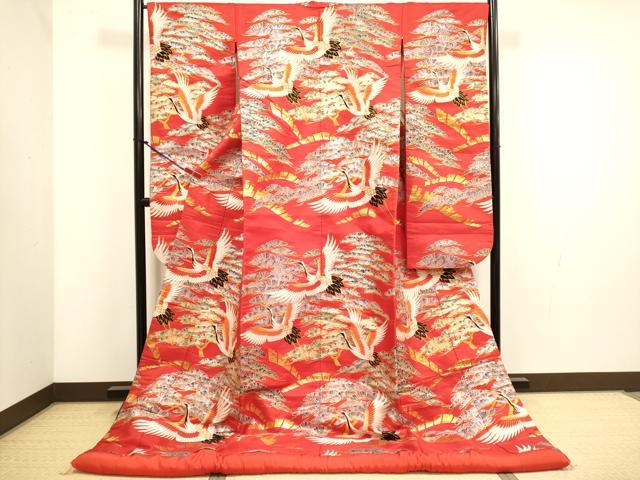 平和屋本店●西陣 色打掛 お引きずり 和装 婚礼 結婚式 花嫁 神社挙式 彩源鶴 金糸 ...