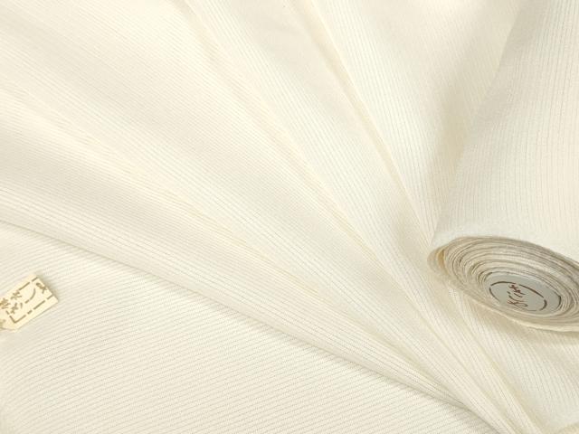 平和屋着物＊夏物　銀座きしや　長襦袢　反物　着尺　絽　生成り色　逸品　未使用　DABA7821zzz