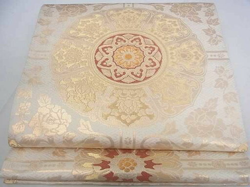 平和屋着物■六通柄袋帯 正倉院花文 金糸 逸品 ar6876 平和屋着物■六通柄袋帯 正倉院花文 金糸 逸品 ar6876