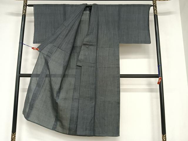 平和屋着物＊石川県指定無形文化財　能登上布　本麻手織上布　男性　麻　逸品　AABB1367np