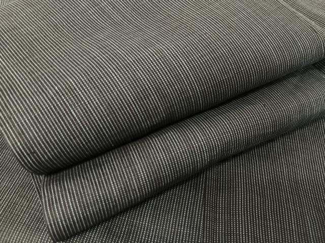 平和屋着物＊石川県指定無形文化財　能登上布　本麻手織上布　男性　麻　逸品　AABB1367np