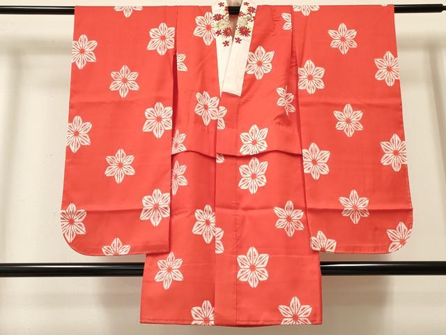 Rakuten - 平和屋着物[]子供　女の子　長襦袢　袷　麻の葉文様　半衿刺繍　洗える着物　未使用　DAAY3339ma
