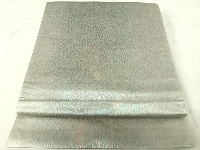 平和屋着物◎六通柄袋帯　霞文　引箔　正絹　逸品　AAAV5598yx