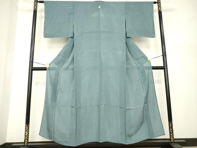 Full-Length Under-Kimono - 平和屋着物＊夏物　色無地　絽　錆鼠色　正絹　逸品　未使用　AABH2093ck