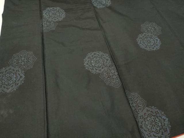 平和屋着物■上質な紬　正倉院花文　正絹　逸品　DAAL2307ya(4)