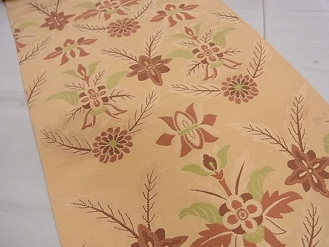 平和屋着物■六通柄袋帯　草花文　逸品　CAAA2498ze