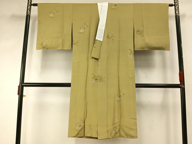 平和屋着物●長襦袢　無双仕立て　兎　正絹　逸品　AABD8595fy