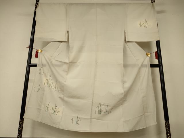 平和屋着物＊夏物　男性　訪問着　絽　勝虫　暈し染め　キングサイズ　正絹　逸品...