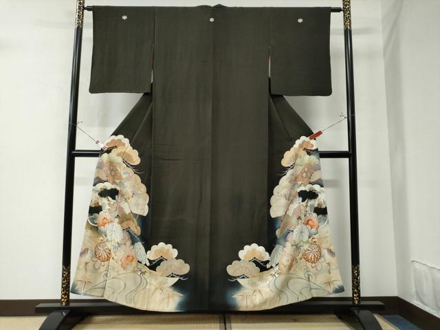 楽天市場】大正ロマン 着物（種類（着物）黒留袖）（和服｜レディース