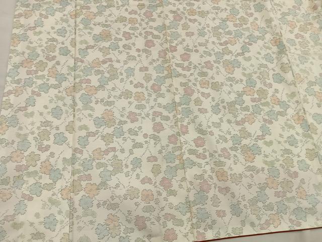 平和屋着物■本場大島紬　草花文　正絹　逸品　BAAR3334ea