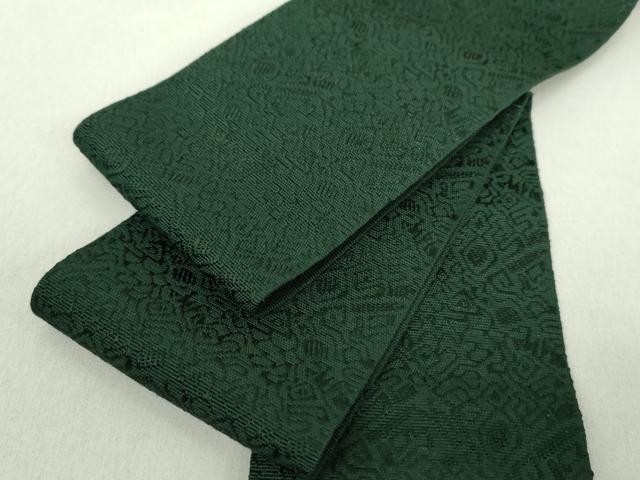 平和屋着物●男性　本場筑前博多織　両面　角帯　幾何学文様　正絹　逸品　DAAU5528ps