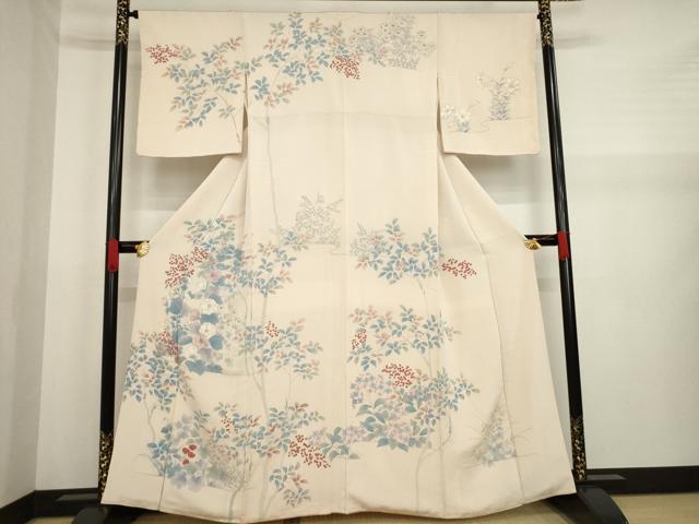 乐天商城 - 平和屋着物●訪問着　枝花文　正絹　逸品　AABA3324ck