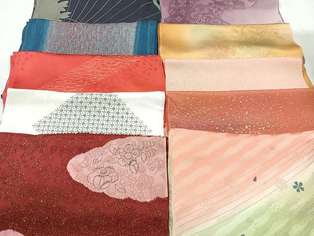 平和屋着物★和装小物　上質な帯揚げ　10枚セット　逸品　CAAM9664xe(4)