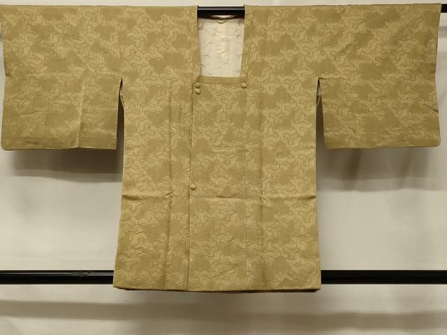 平和屋着物＃道行コート　毘沙門亀甲地紋　正絹　逸品　CABE5308in