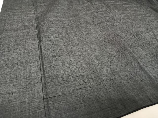 平和屋着物●男性　紬　アンサンブル　青褐色　正絹　逸品　AABA4938np