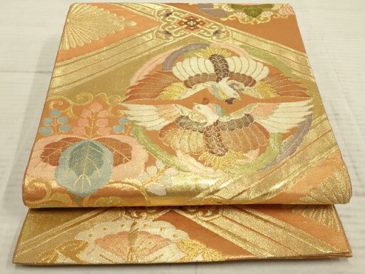 平和屋着物◎九百佐賀錦 六通柄袋帯 織匠宝文 金糸 正絹 逸品 AAAP1149tm 平和屋着物◎九百佐賀錦 六通柄袋帯 織匠宝文 金糸 正絹 逸品 AAAP1149tm