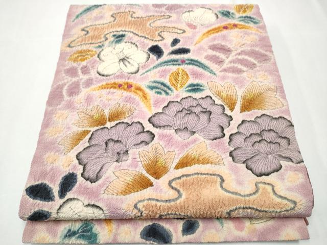 平和屋着物●九寸開き名古屋帯　絞り　辻が花　正絹　逸品　CAAZ4156hy(4)