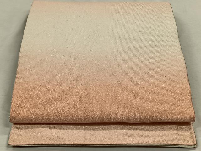 平和屋着物◎六通柄袋帯　霞文　銀糸　正絹　逸品　CAAN3616qv
