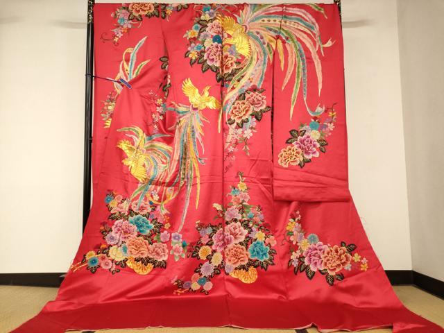 平和屋本店●中国三大刺繍 相良刺繍 色打掛 仮絵羽 和装 婚礼 結婚式 花嫁 神社挙式...