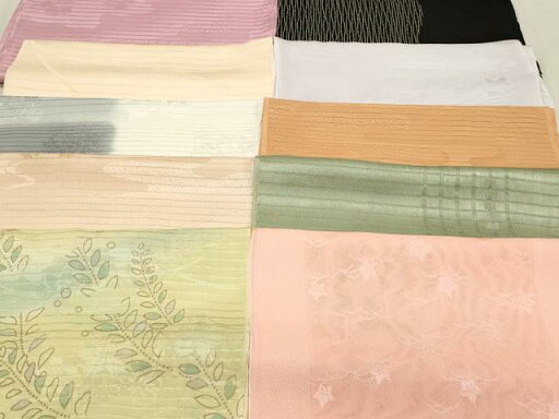 平和屋本店■夏物 和装小物 帯揚げ10枚 逸品 未使用 DZAA10385kh5 平和屋本店■夏物 和装小物 帯揚げ10枚 逸品 未使用 DZAA10385kh5
