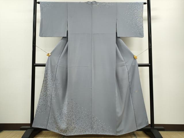 平和屋着物▼訪問着　箔散らし　金彩　正絹　逸品　CAAY6359ze